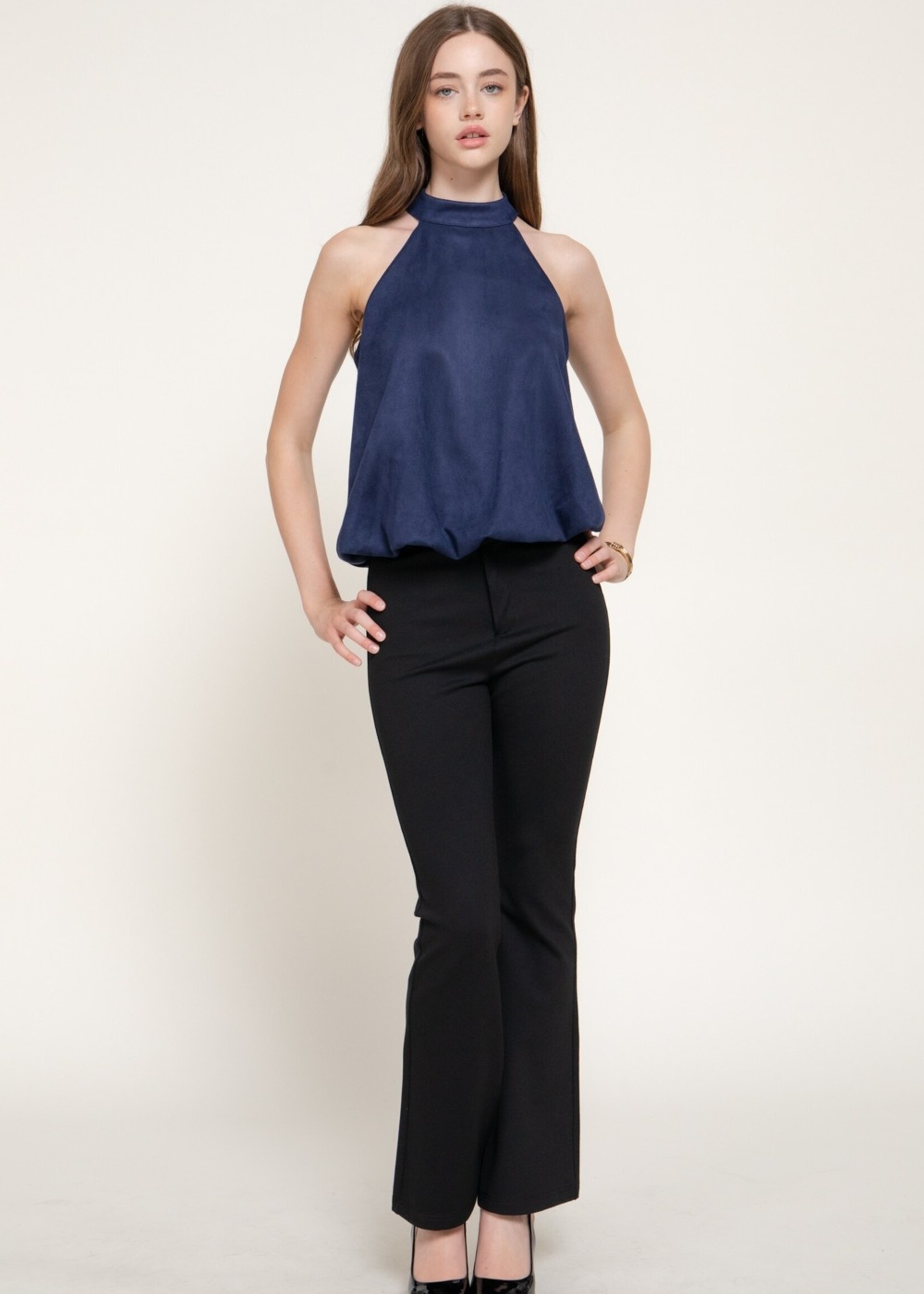 Suede bubble top +3 colors