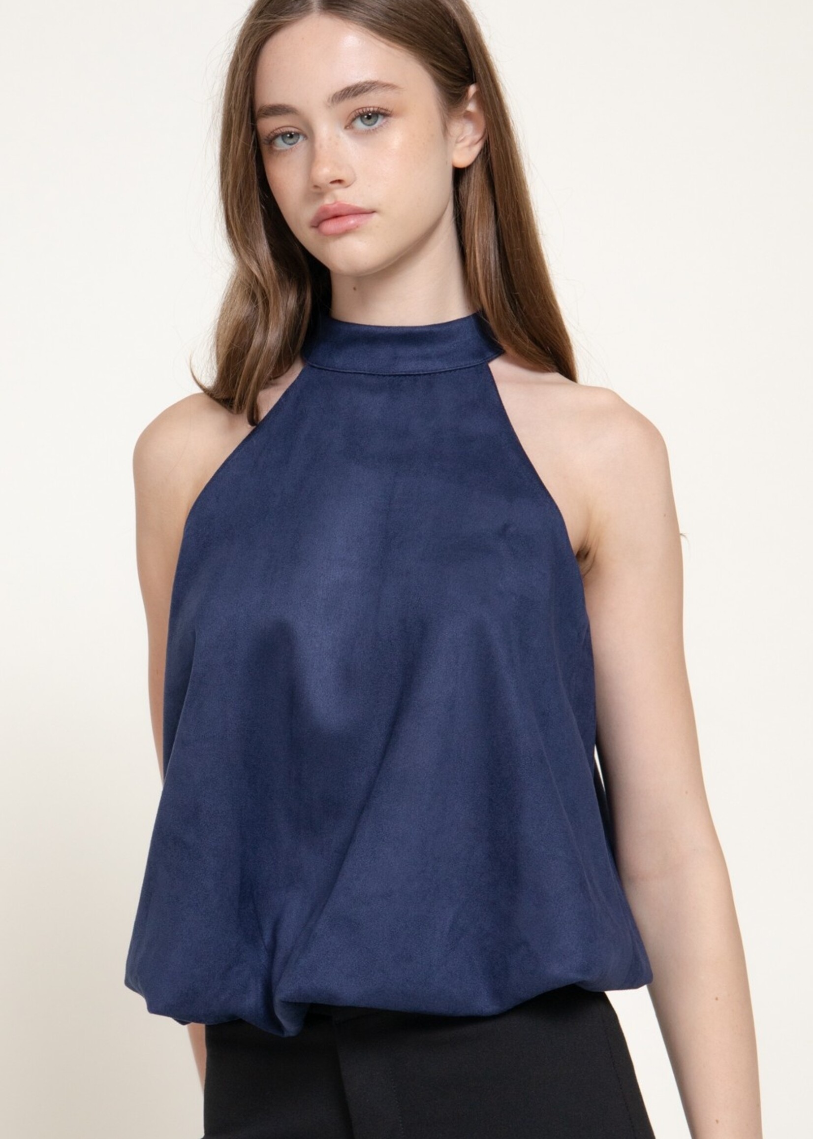 Suede bubble top +3 colors
