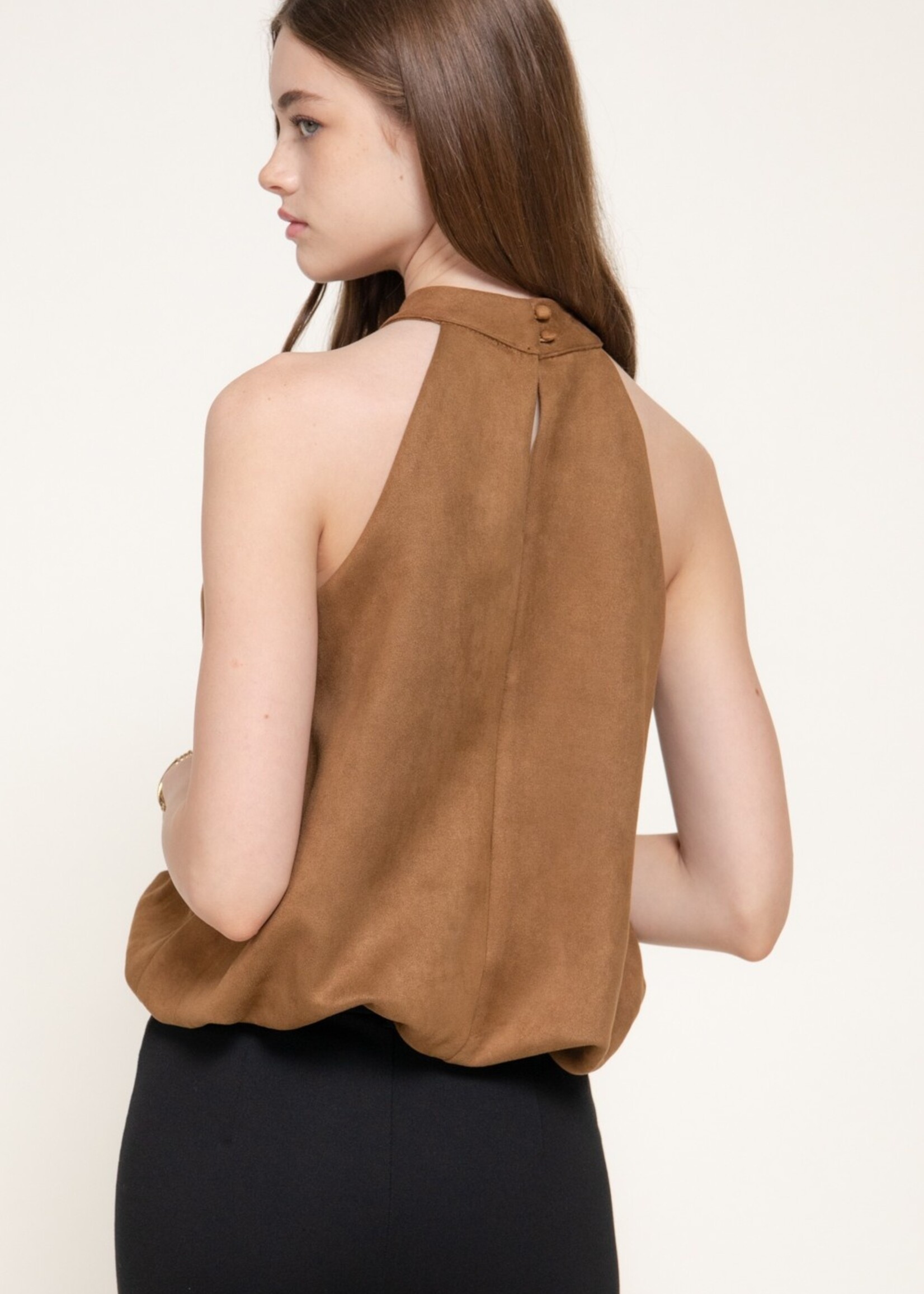 Suede bubble top +3 colors