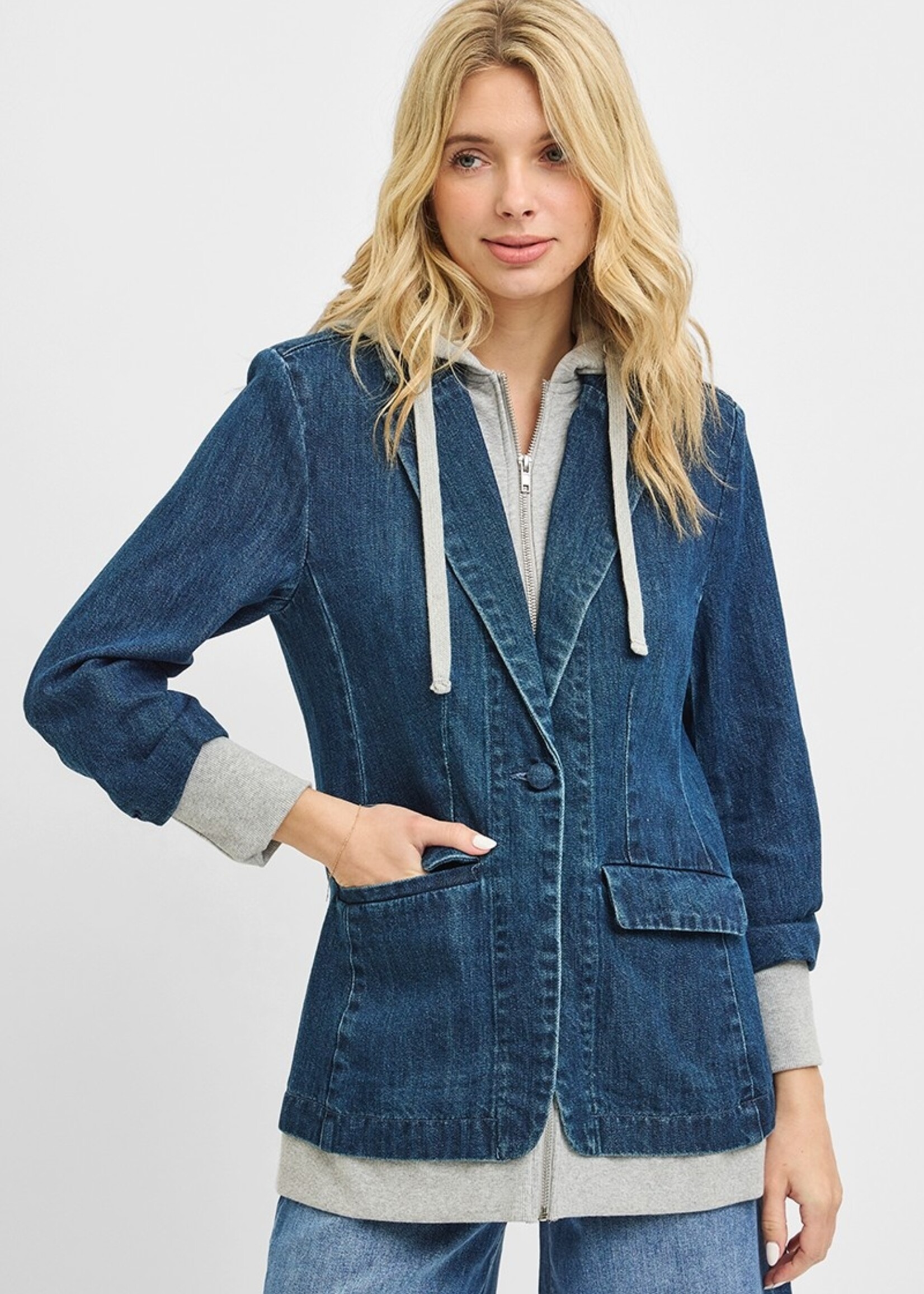 Denim blazer