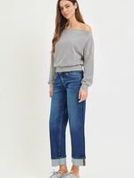 Boyfriend cuff jean