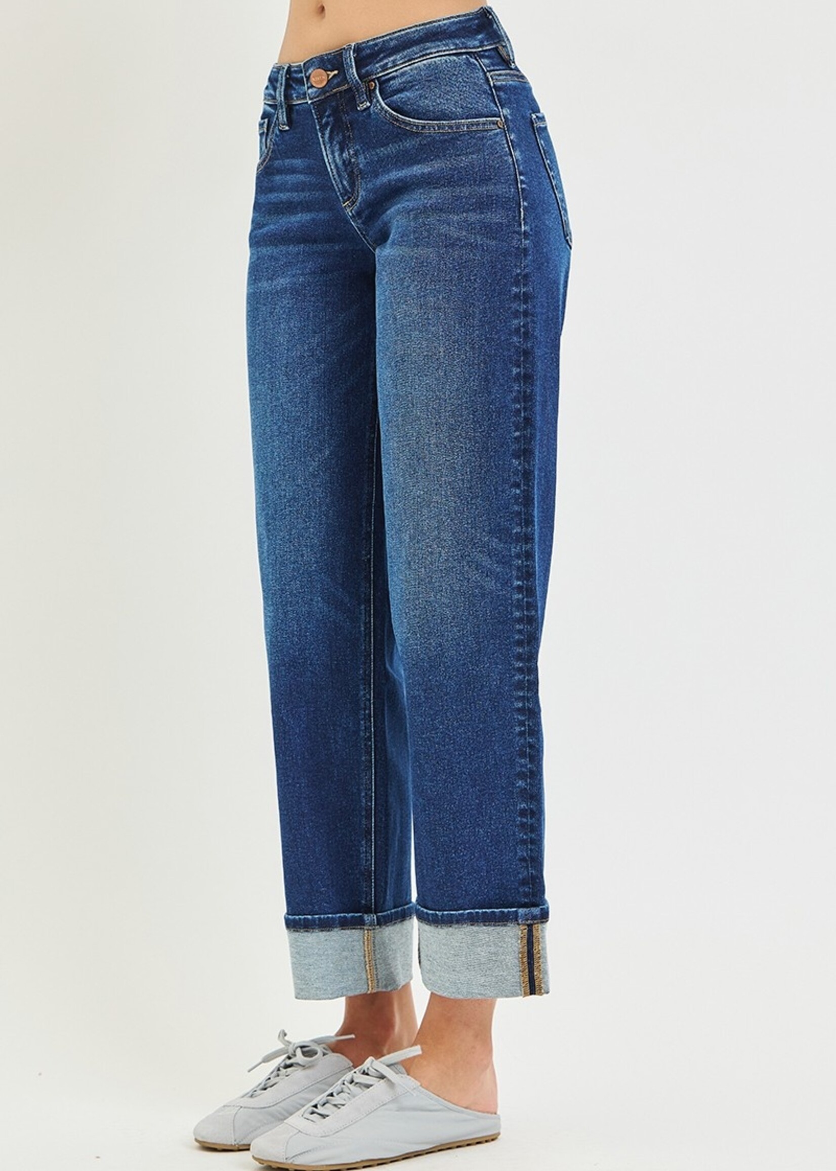 Boyfriend cuff jean