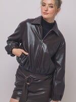 Leather bubble jacket +2 colors