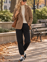 Sweat hooded blazer +2 colors