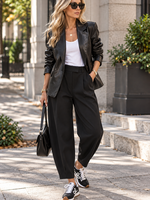 Leather scrunch sleeve balzer +2 colors