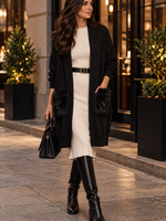 Fur pockets cardigan