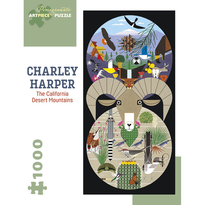 Charley Harper: The California Desert Mountains - 1000 pcs