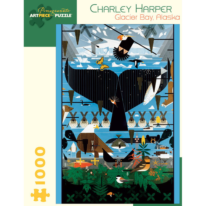 Charley Harper: Glacier Bay, Alaska - 1000 pcs