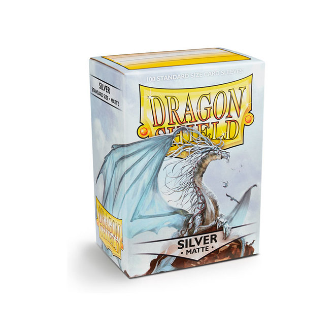 Dragon Shield: Matte Sleeves - Silver