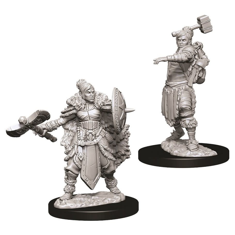 Orc Female Champion Fantasy Miniature D&D RPG Tabletop Game