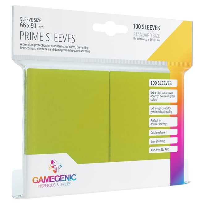 Prime Sleeves - Lime Green
