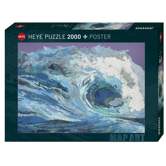 Matthew Cusick: Map Wave - 2000 pcs