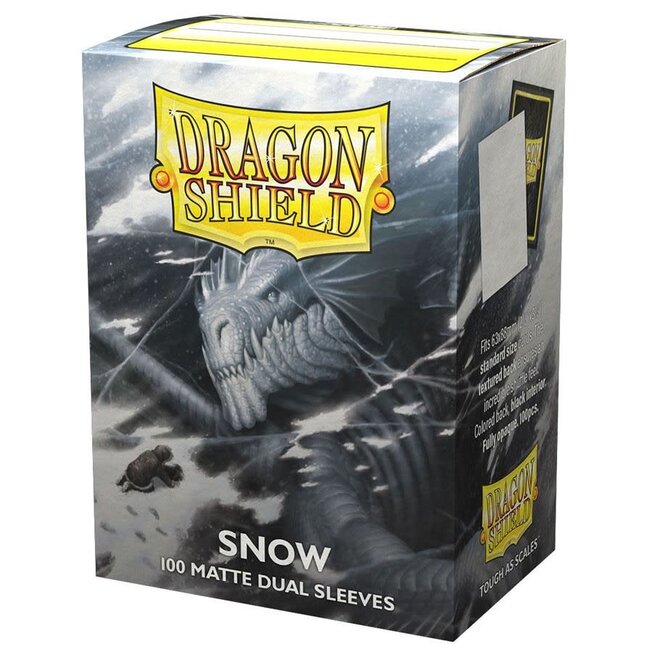 Dragon Shield: Dual Matte Sleeves - Snow (100)