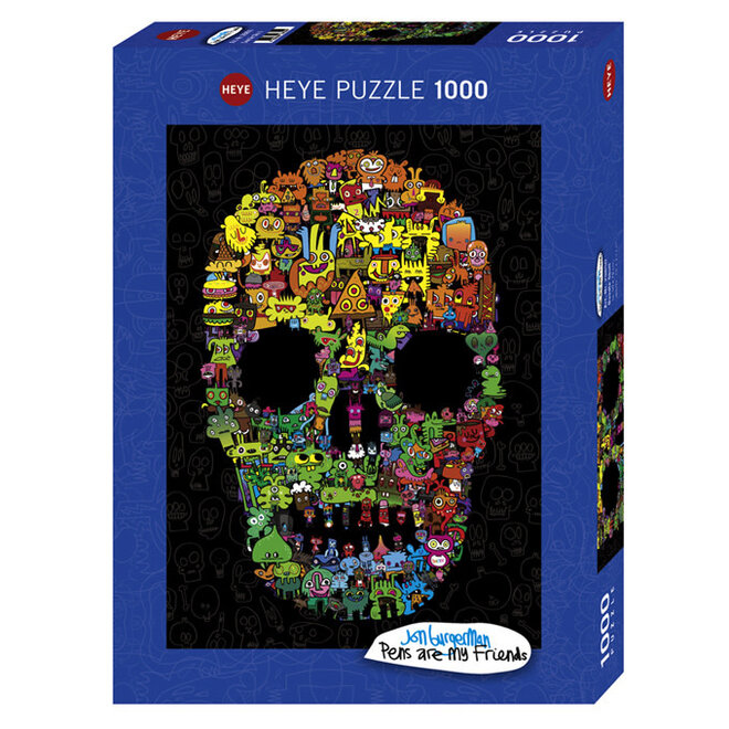 Heye: Burgerman, Doodle Skull (1000 pcs)