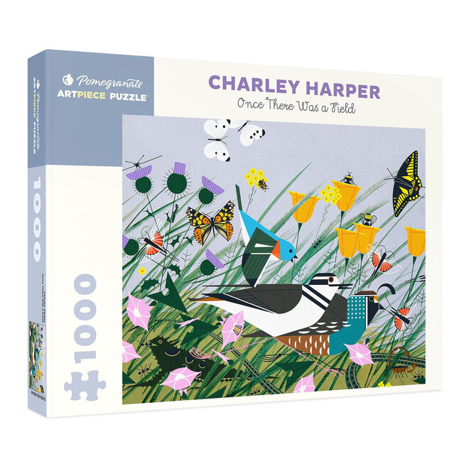 Pomegranate Puzzles - Charley Harper: Once There Was a Field (1000pcs)