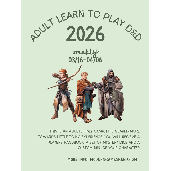 Adult D&D Camp for Beginners