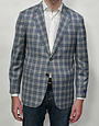 Castangia Castangia Blue Grey Glen Plaid  Sport Coat