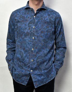 Bolzonella Bolzonella LS Denim w/Paisley Print