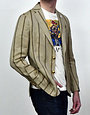 Lardini Lardini Tan Stripe Linen Sportcoat