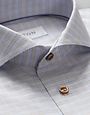 Eton Eton Slim Fit Dress Shirt Blue/Brown Check