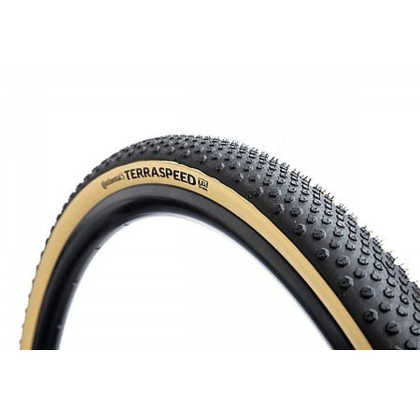 Continental Continental Terra Speed TR ProTection 700x40c Folding Bead Tubeless Ready Gravel Tire Cream Sidewall