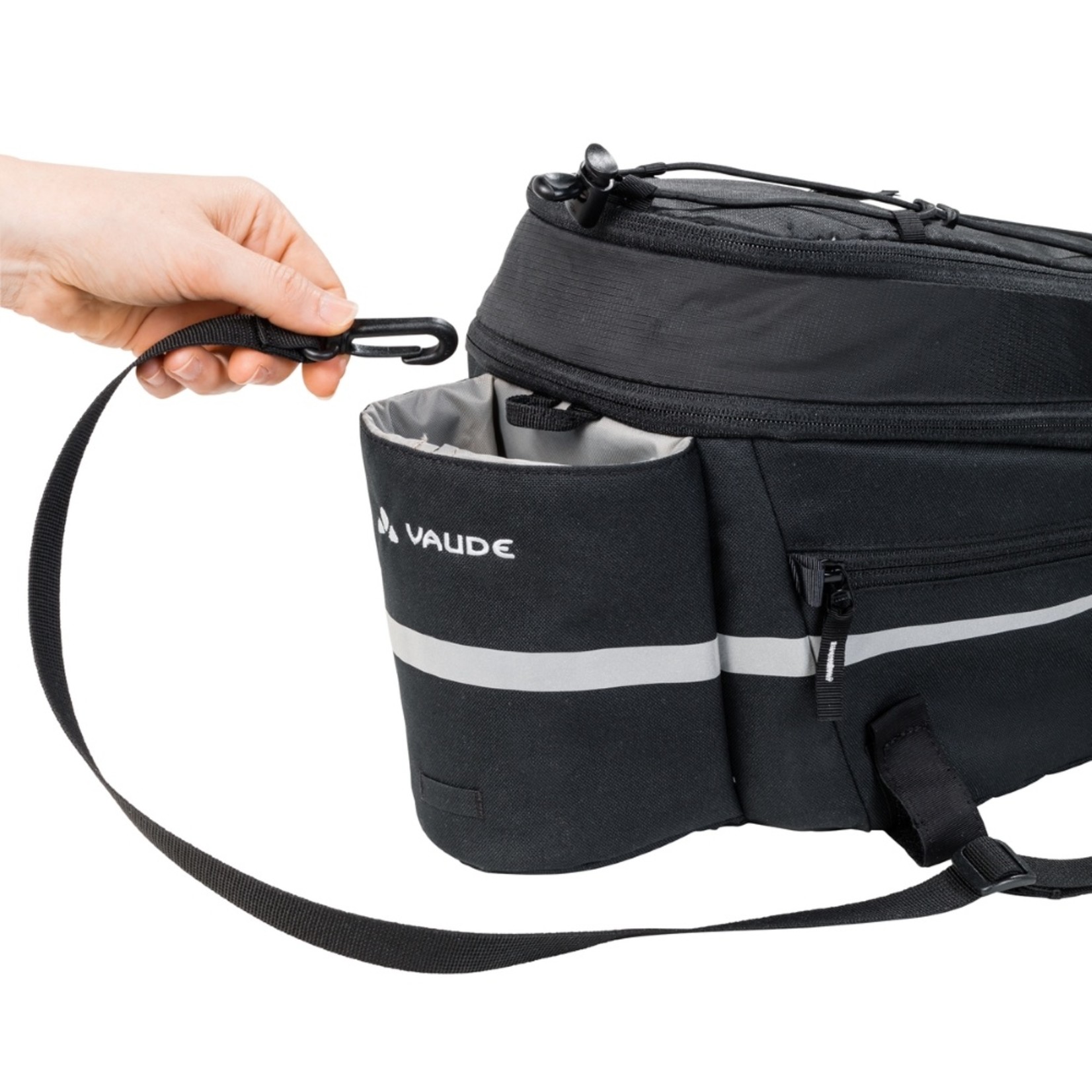 Vaude Vaude Silkroad Large 9+2L Rear Rack Bag Black/ Reflective