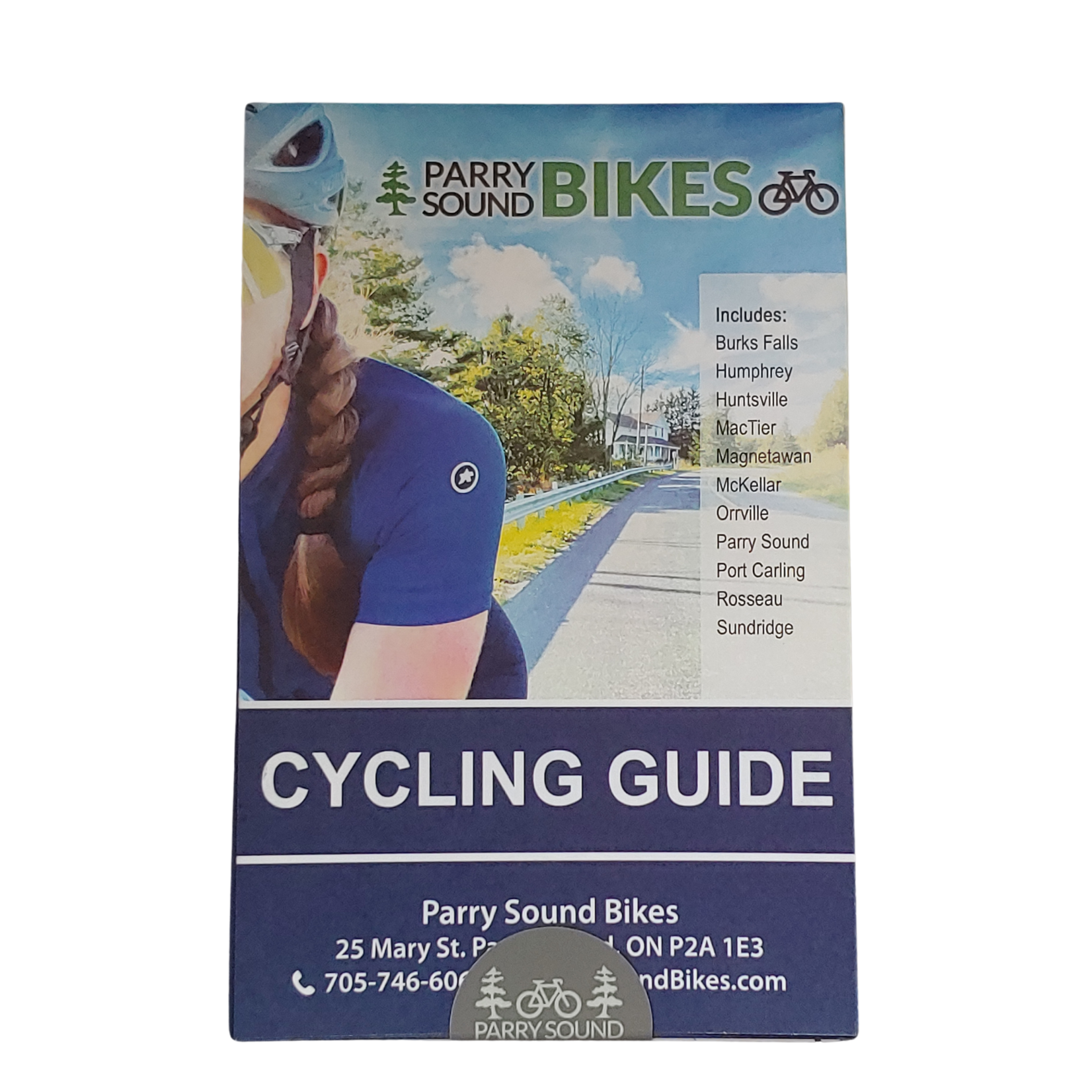 Aquaterra Maps Parry Sound Bikes Cycling Guide