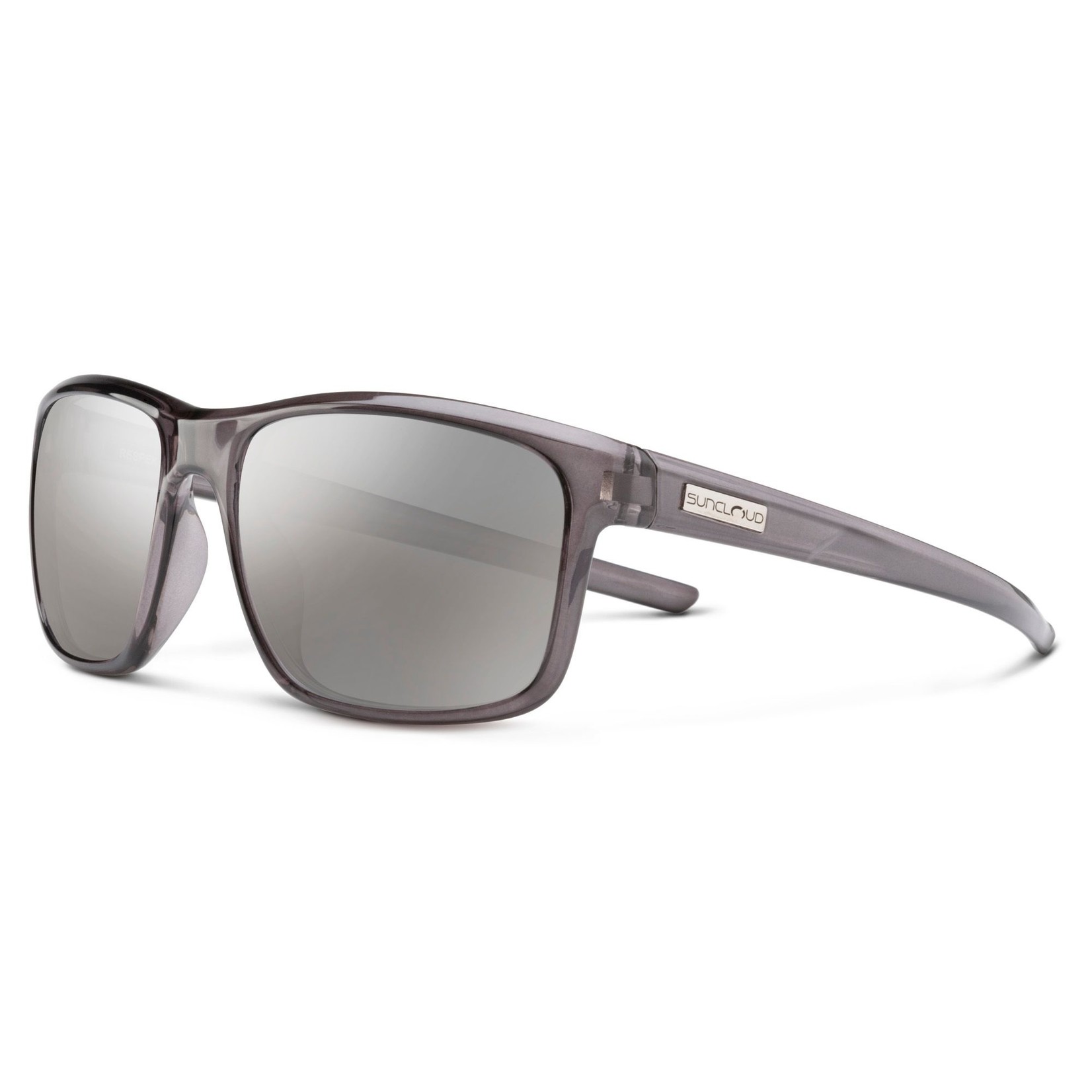 Suncloud Suncloud Respek Sunglasses Transparent Grey/ Polar Silver Mirror