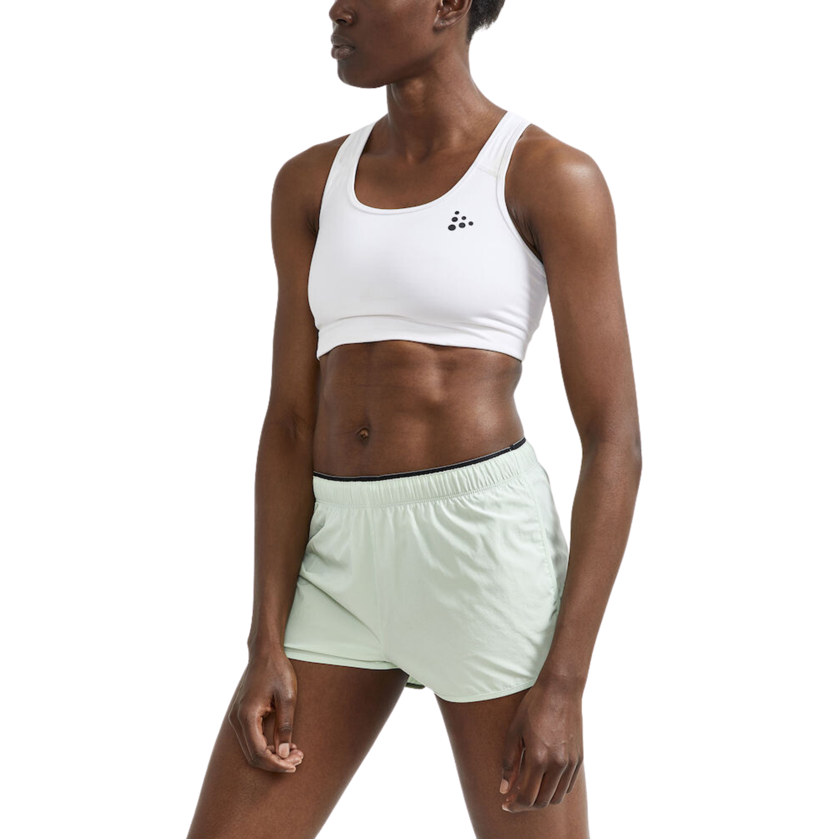 Under Armour White Set - Sports Bra / Shorts