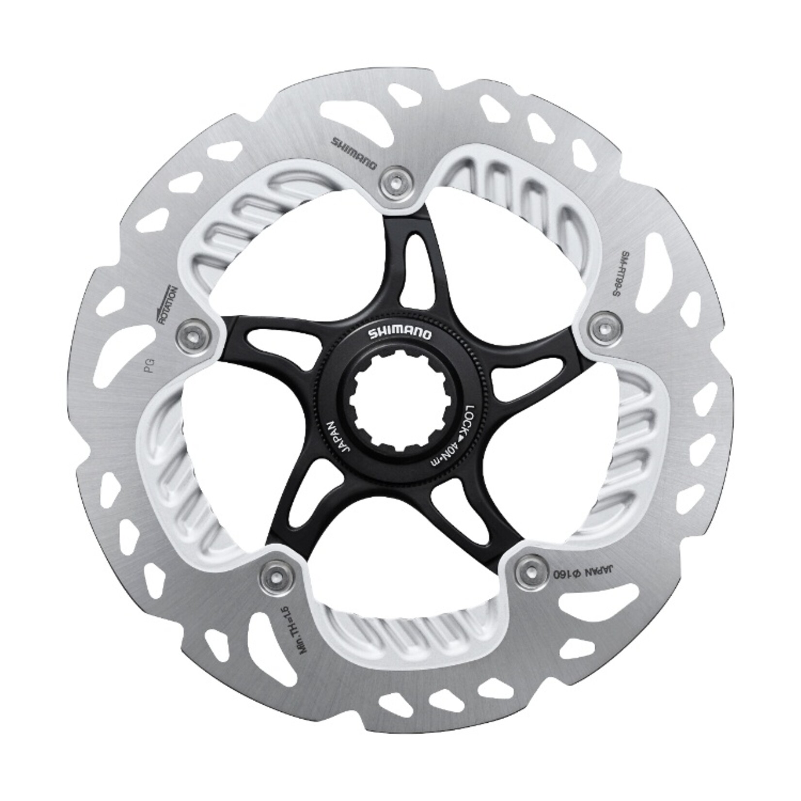 Shimano Shimano XTR SM-RT99 Center Lock Disc Brake Rotor 180mm Internal Spline