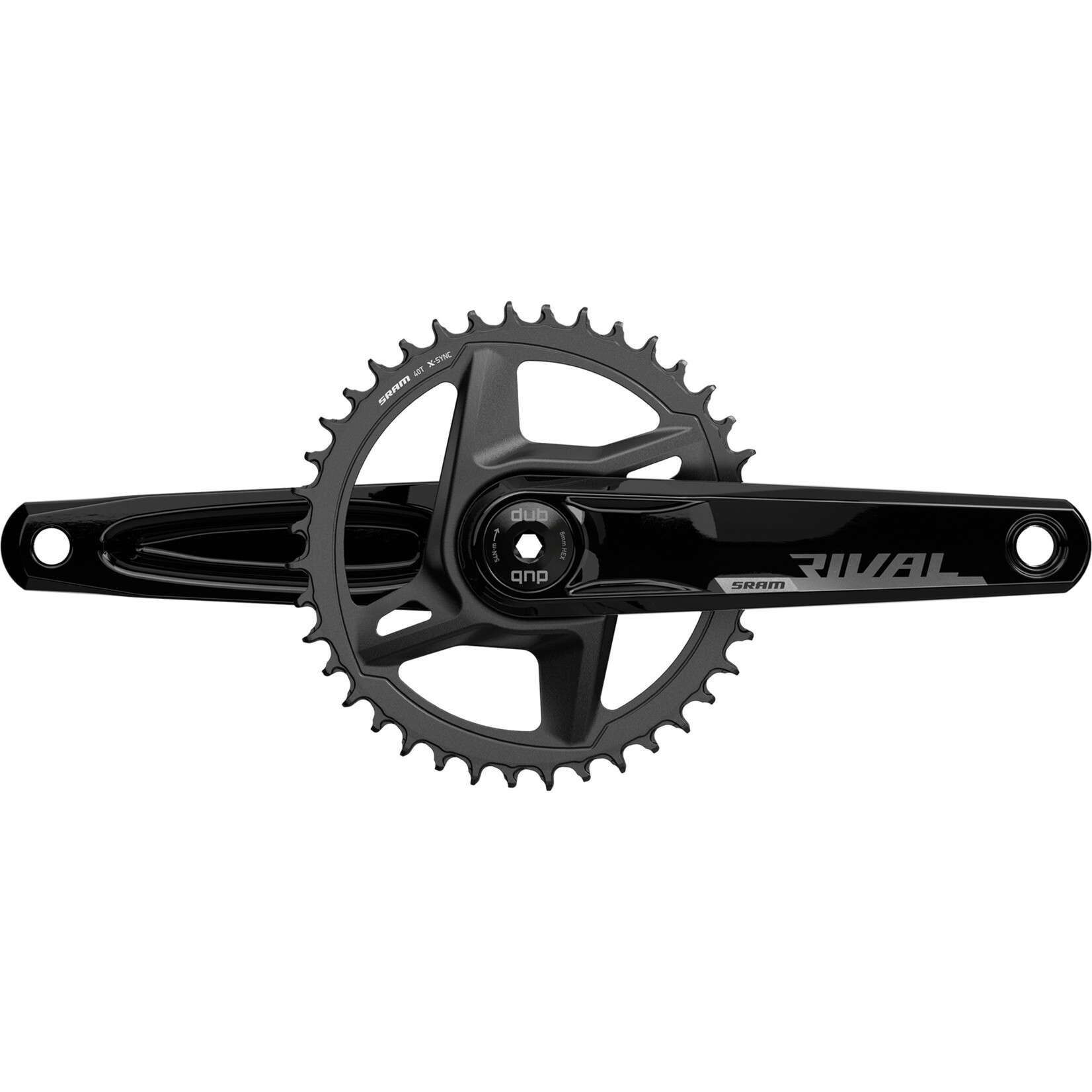 Sram Sram Rival D1 Wide 1x12 Speed Crankset 28.99mm Spindle, 40, Dub, 170mm, Black