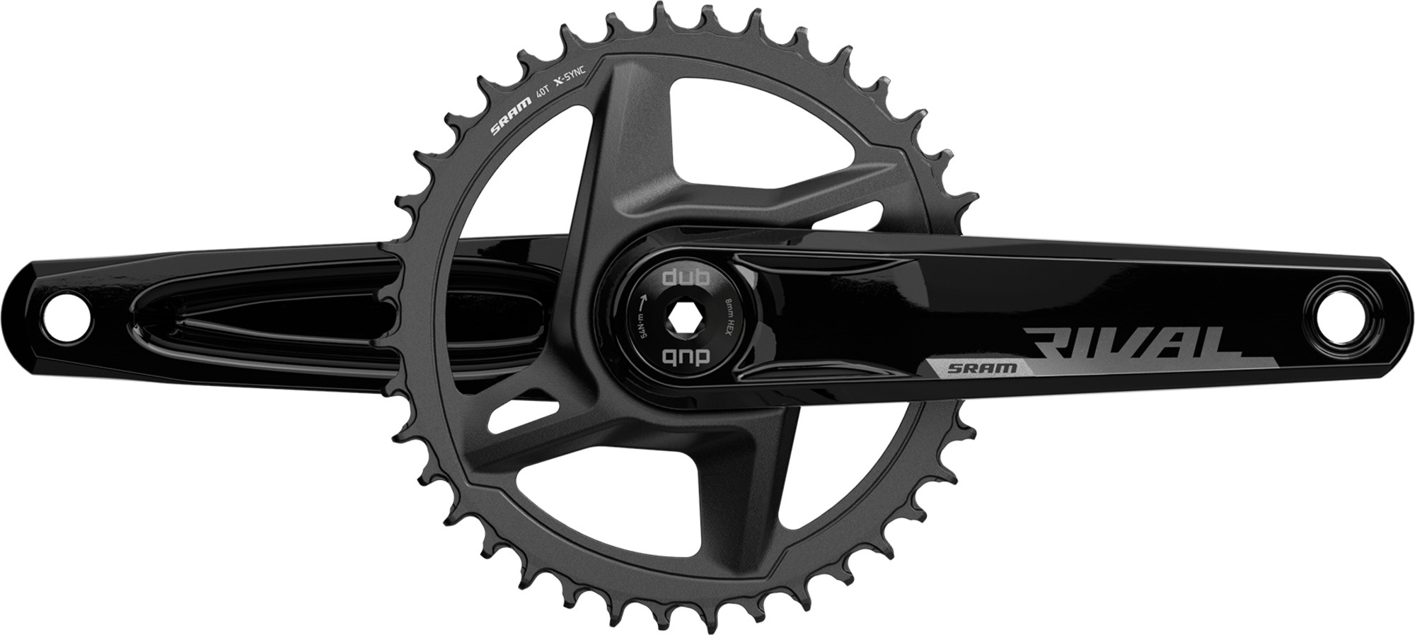 Sram Rival D1 Wide 1x12 Speed Crankset 28.99mm Spindle, 40, Dub