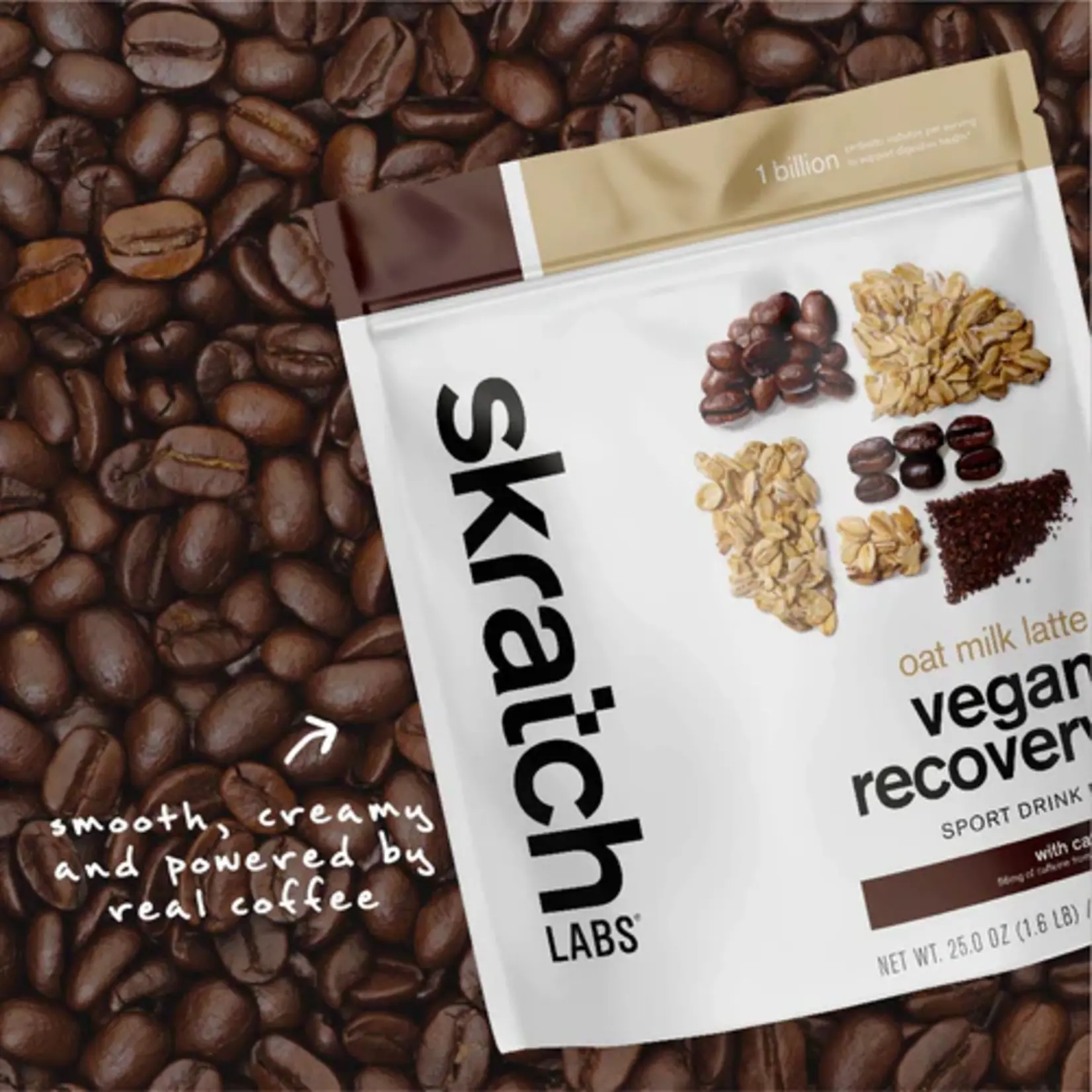 Skratch Labs Skratch Vegan Recovery Sport Drink Mix Oat Milk Latte 708g