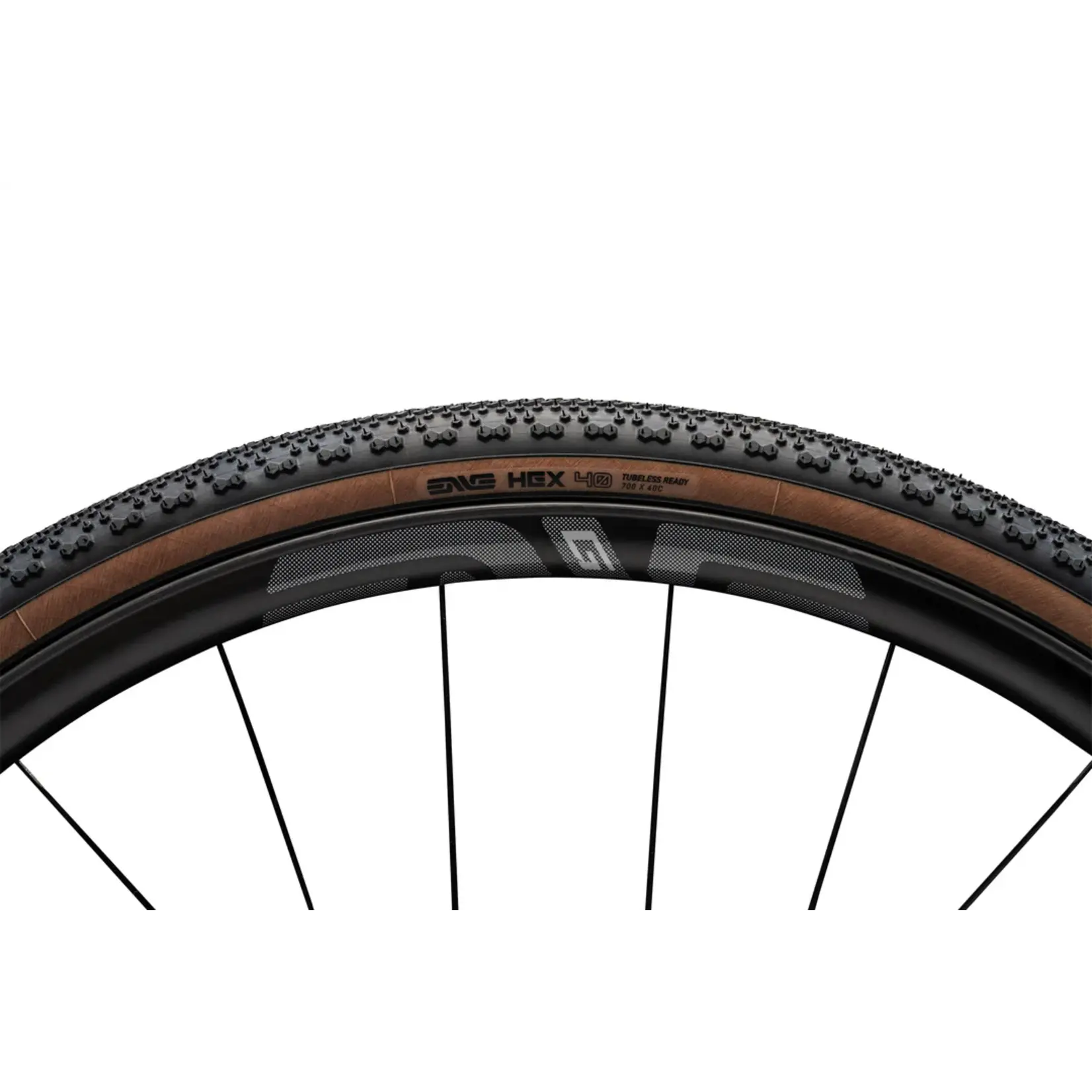 ENVE ENVE Hex 700x48C Tubeless Ready Folding Bead Gravel Tire Tan Sidewall