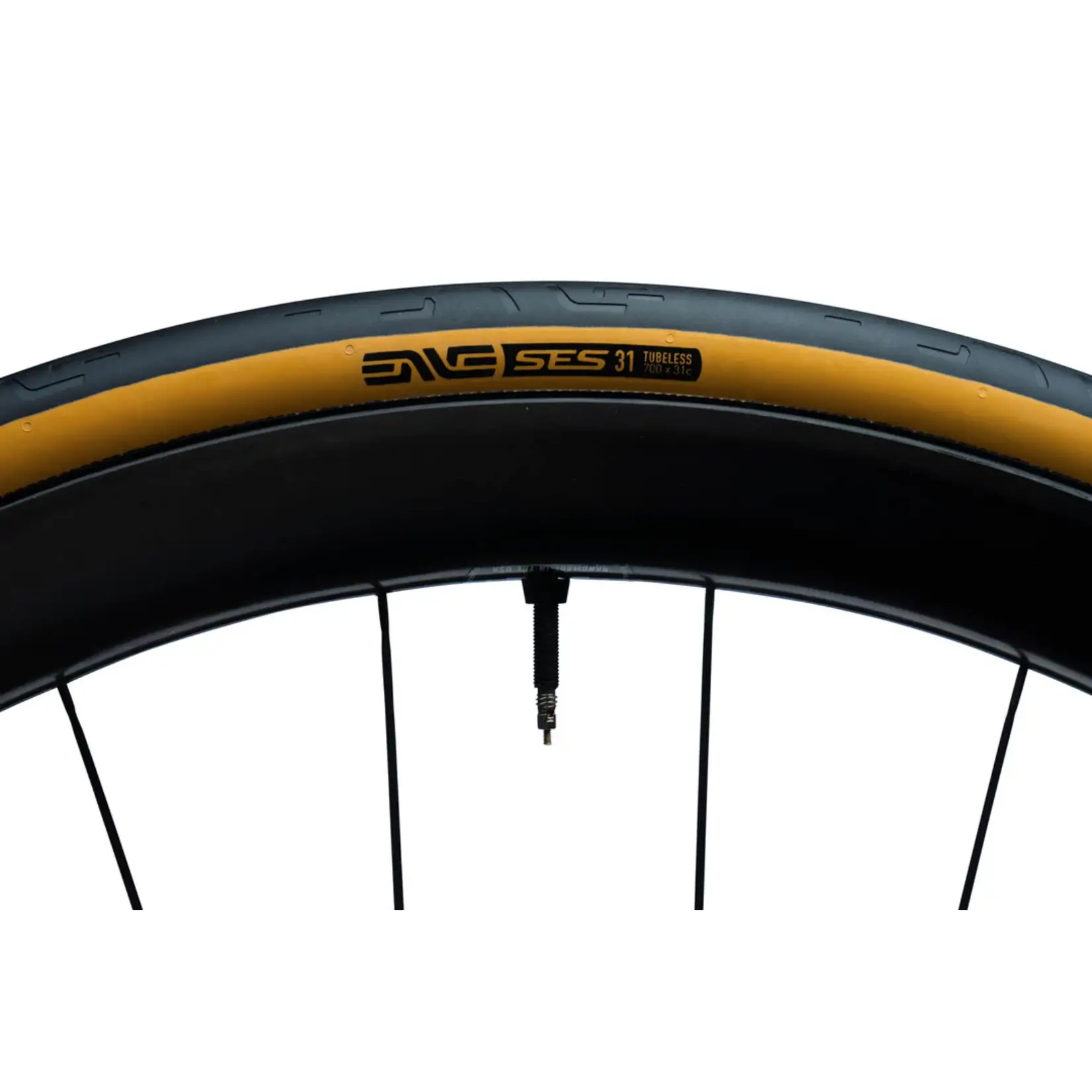 ENVE ENVE SES Road Tire 700x33mm Folding Bead Tubeless Ready Tan Sidewall