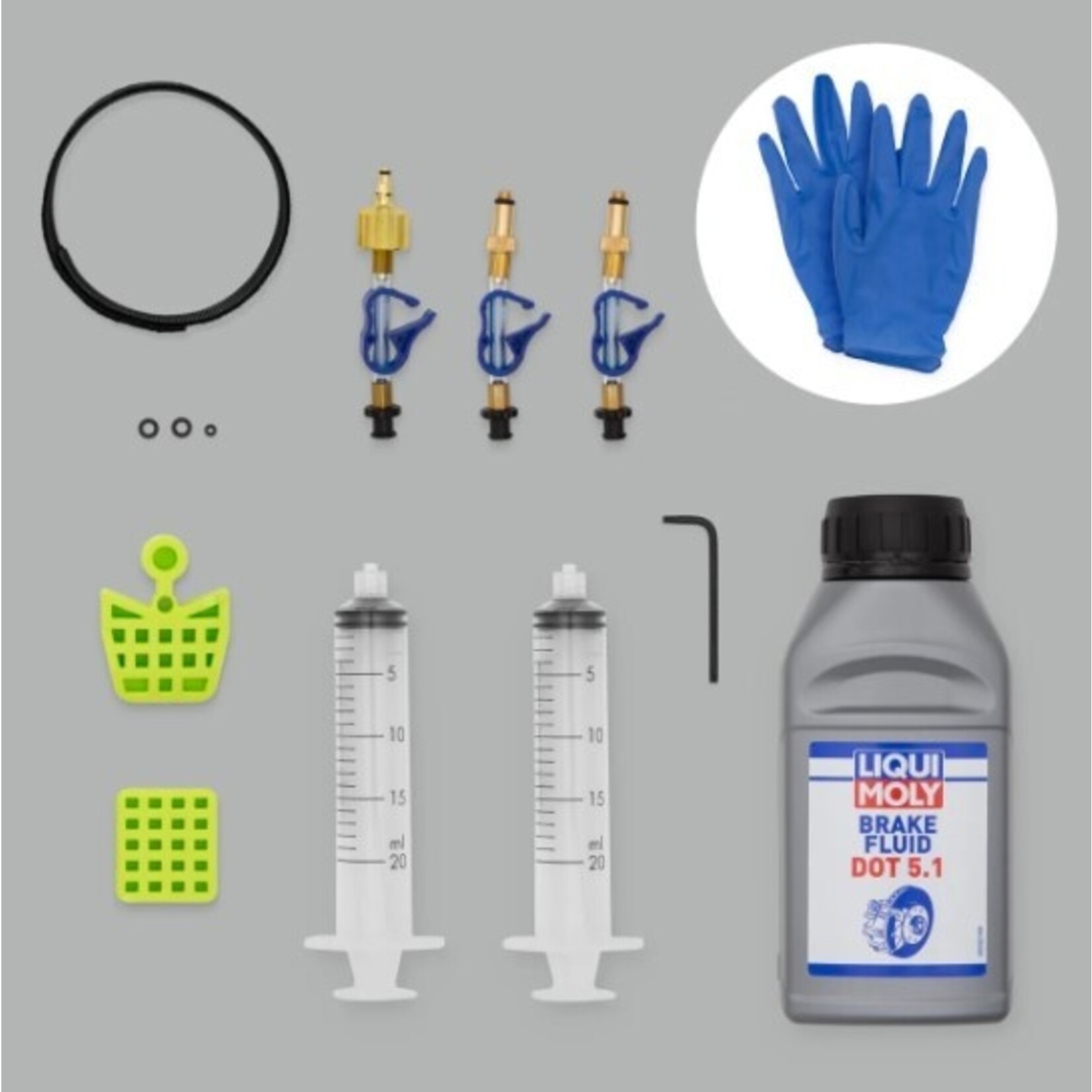 unior Unior Sram Ultimate Bleed Kit (includes all fittings & 5.1 dot fluid)