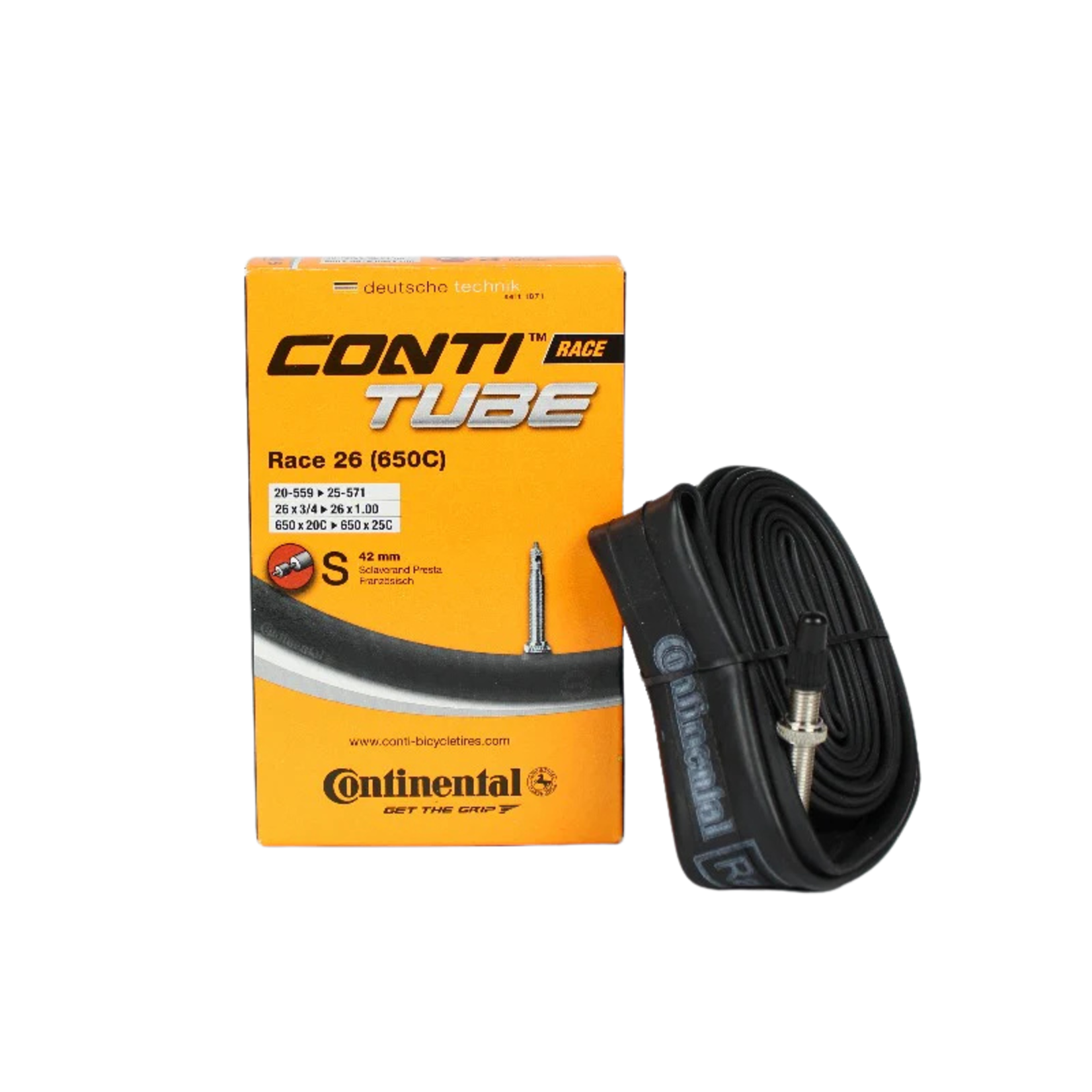 Continental Continental 650x20-25c Presta Tube 60mm Stem