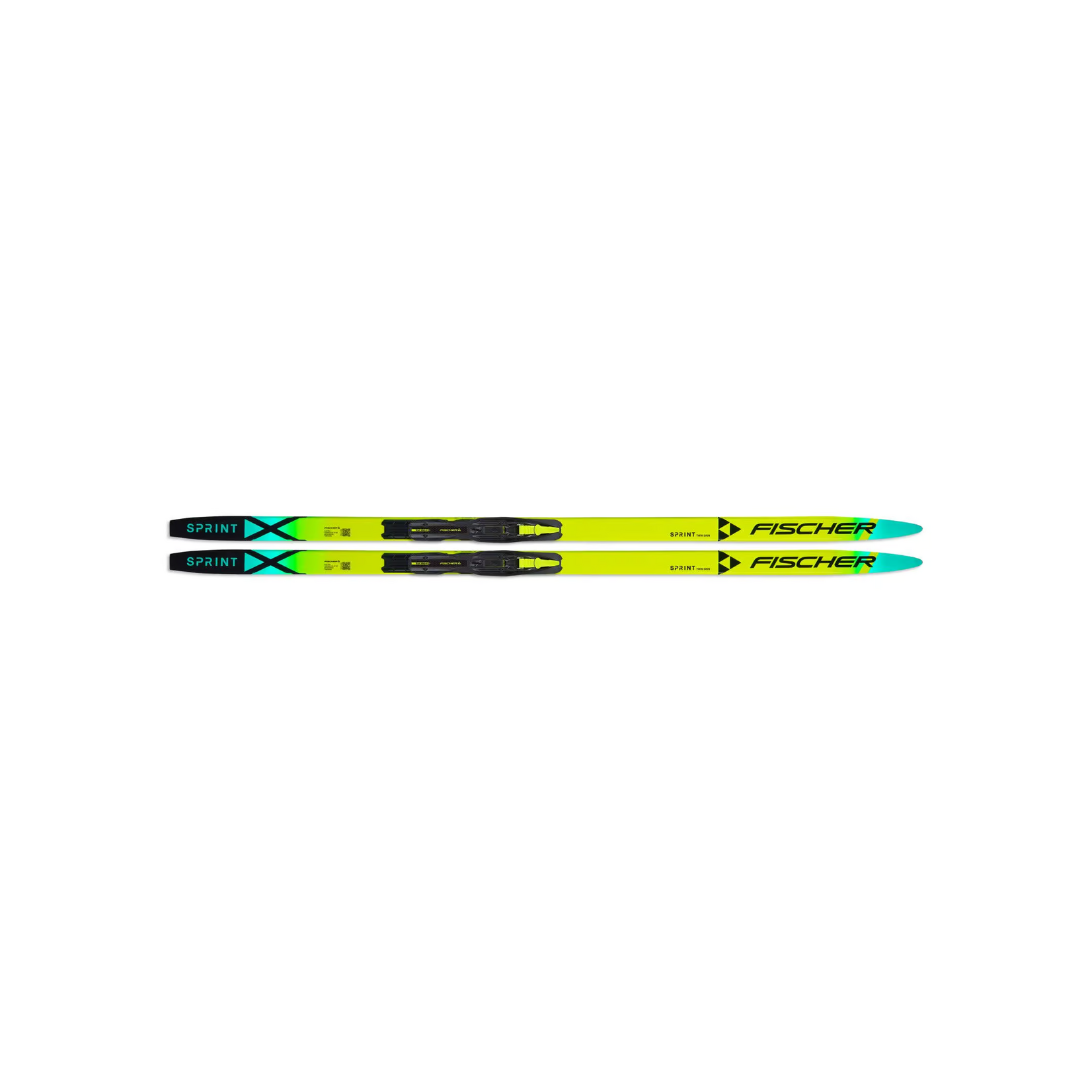 Fischer Fischer Twin Skin Sprint IFP Jr. Waxless Classic Skis With Binding