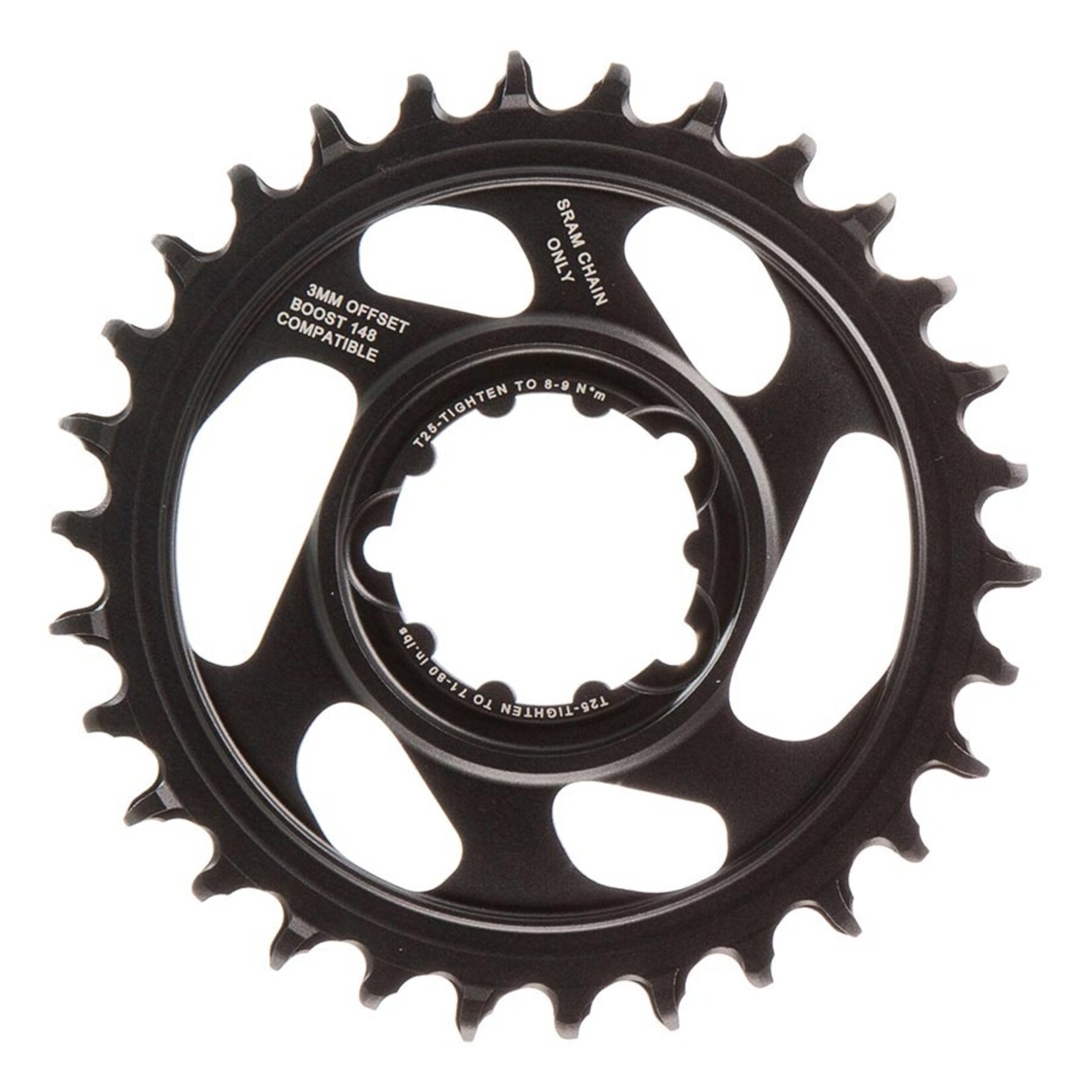 Sram SRAM XX1 Eagle DM Chainring 30T X-Sync 3mm Offset Lunar Grey