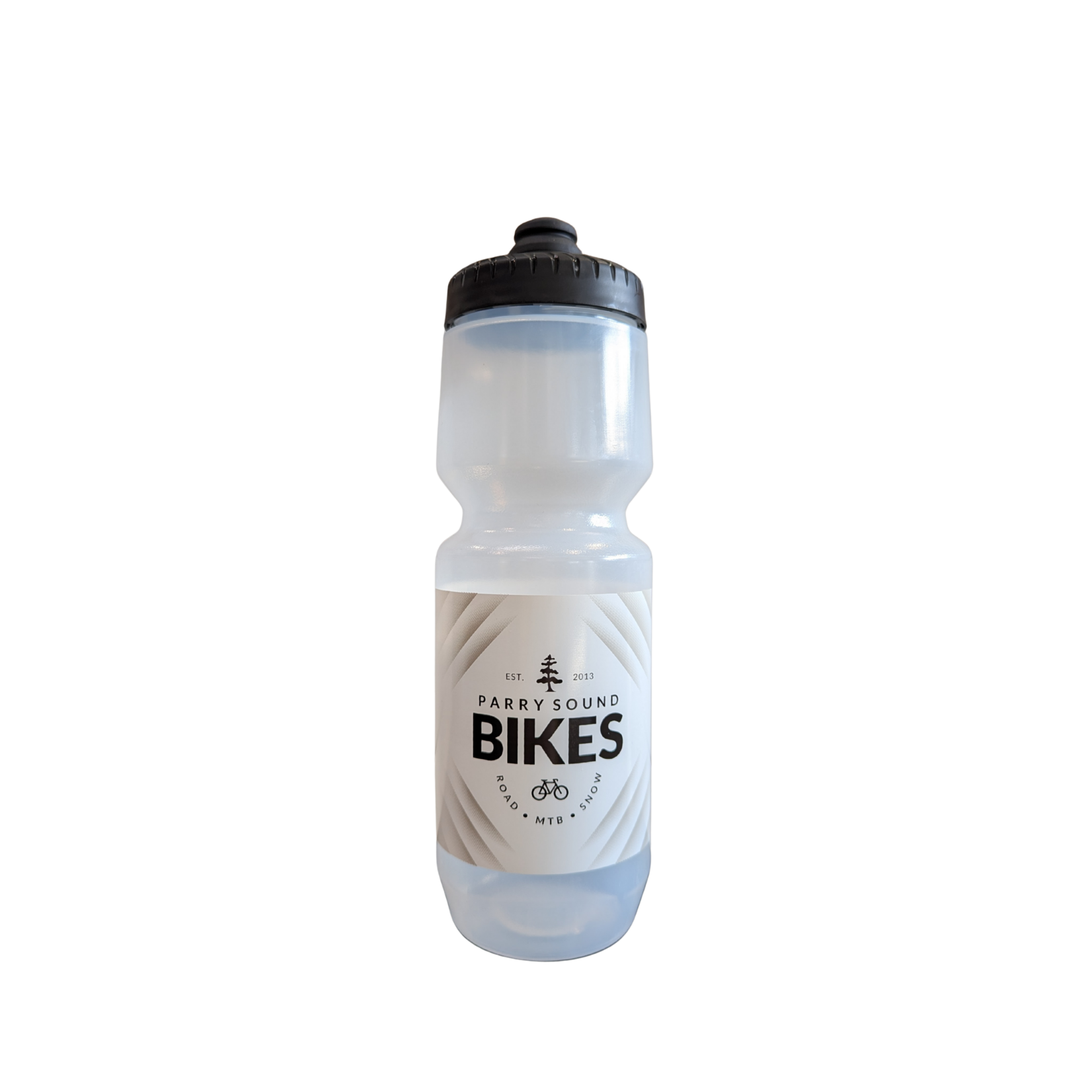 Parry Sound Bikes Parry Sound Bikes 26oz Purist Water Bottle Clear/ White