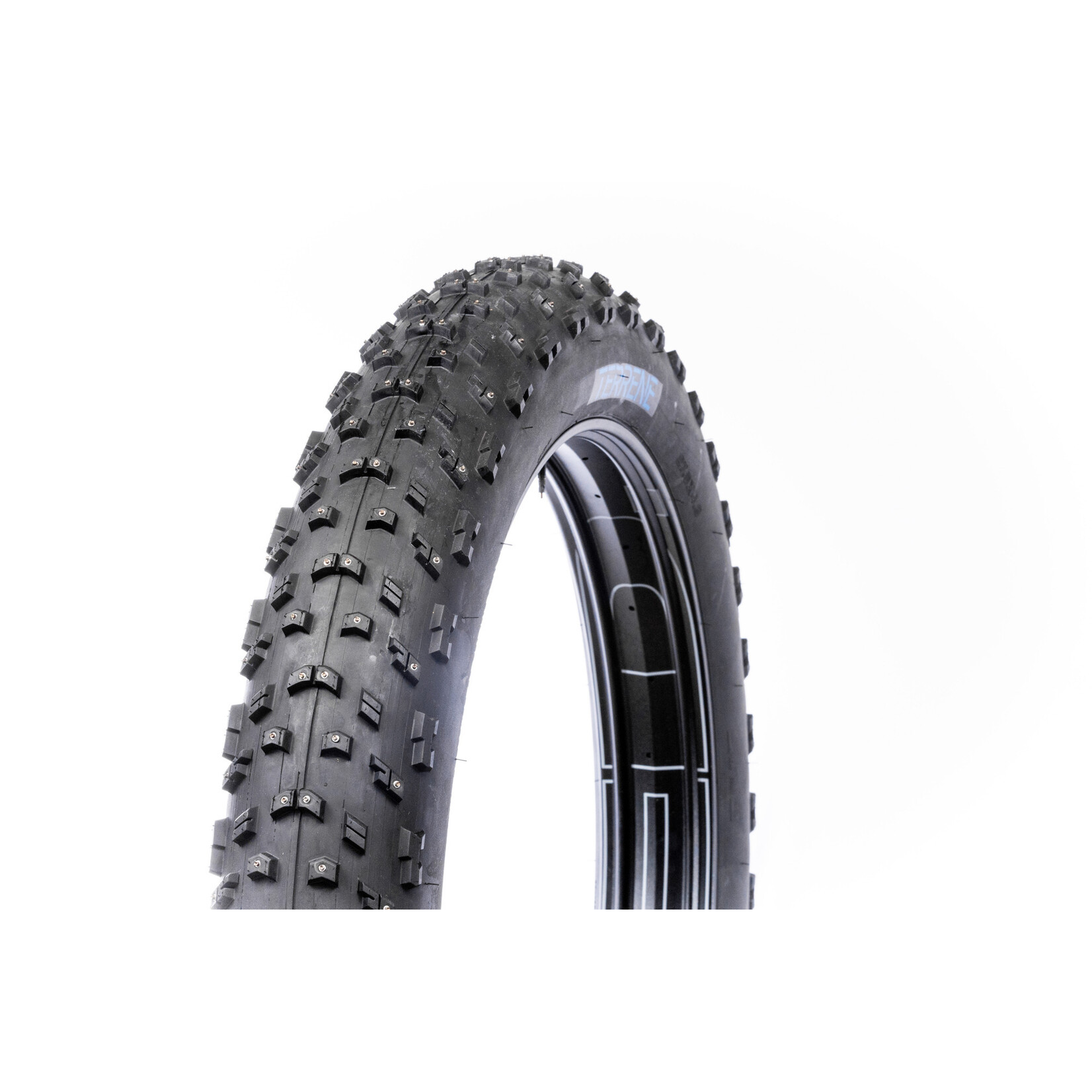 Terrene Terrene Yippee Ki Yay 27.5x4.3 Studded Folding Bead Tubeless Ready Fat Bike Tire Black