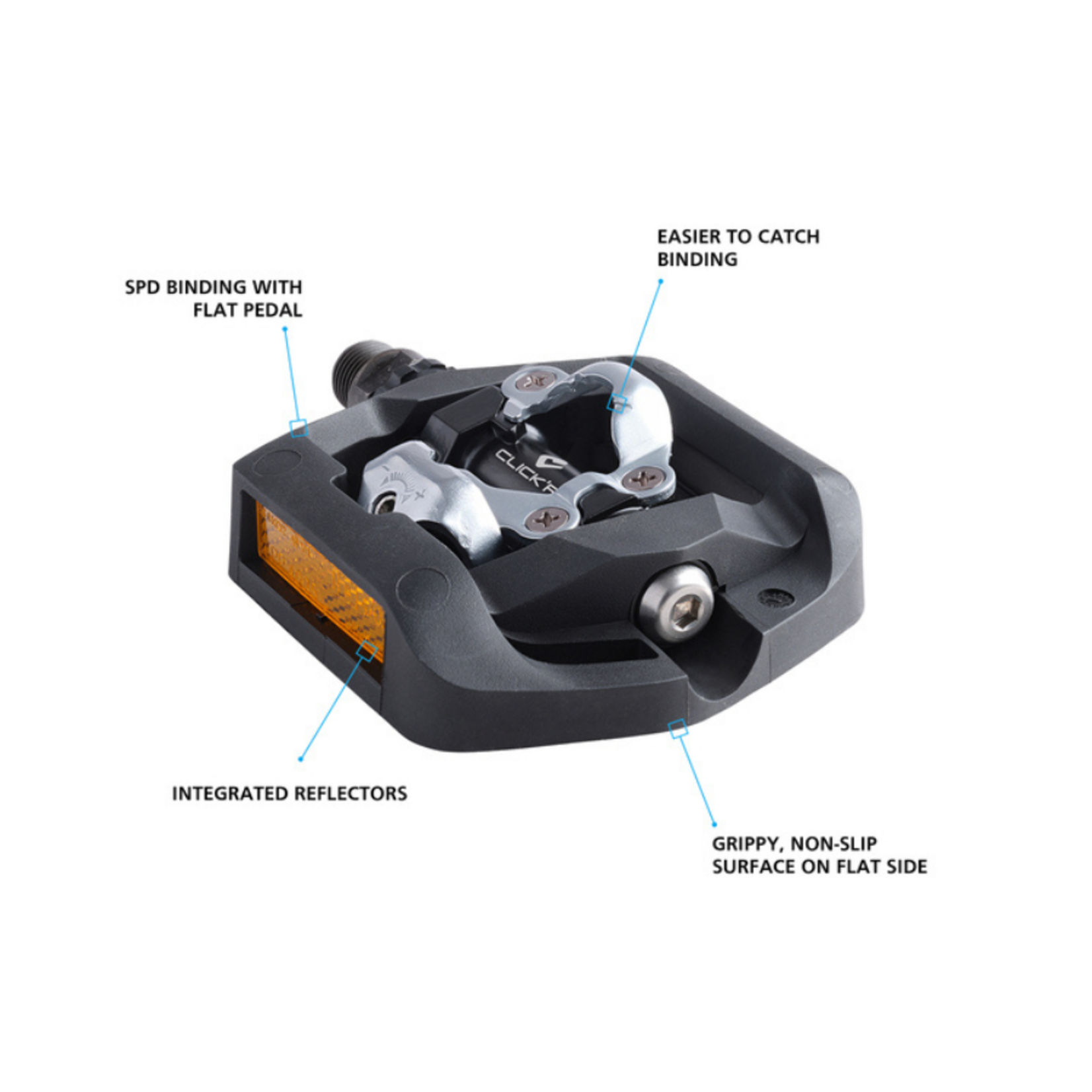 Shimano Shimano PD-T421 SPD Click'R Pedals Black