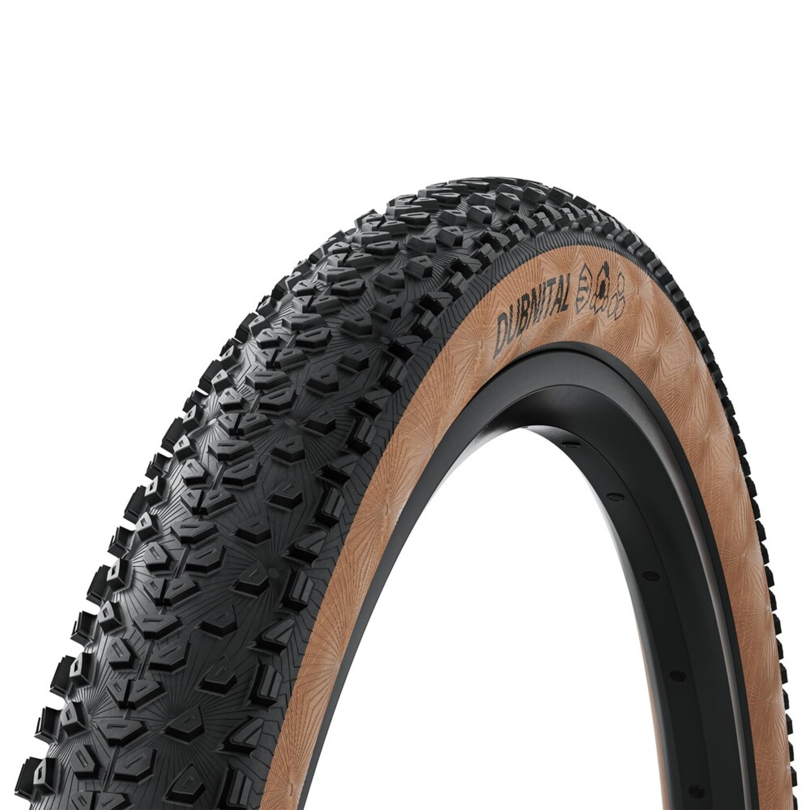 Continental Continental Dubnital Trail 29x2.40 Tubeless Ready Folding Bead Tire Black/ Tan