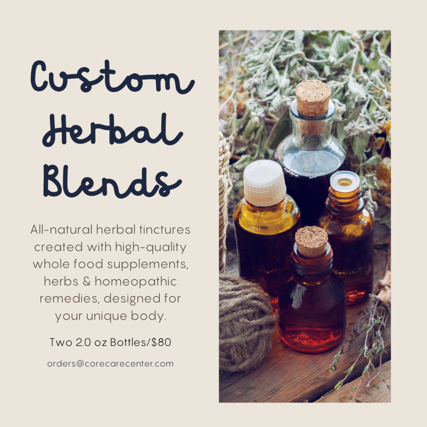 Custom Homeopathic/Herbal Vial 1oz