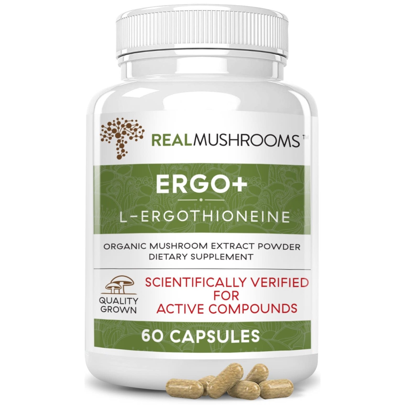 Real Mushrooms Ergo+, 60c