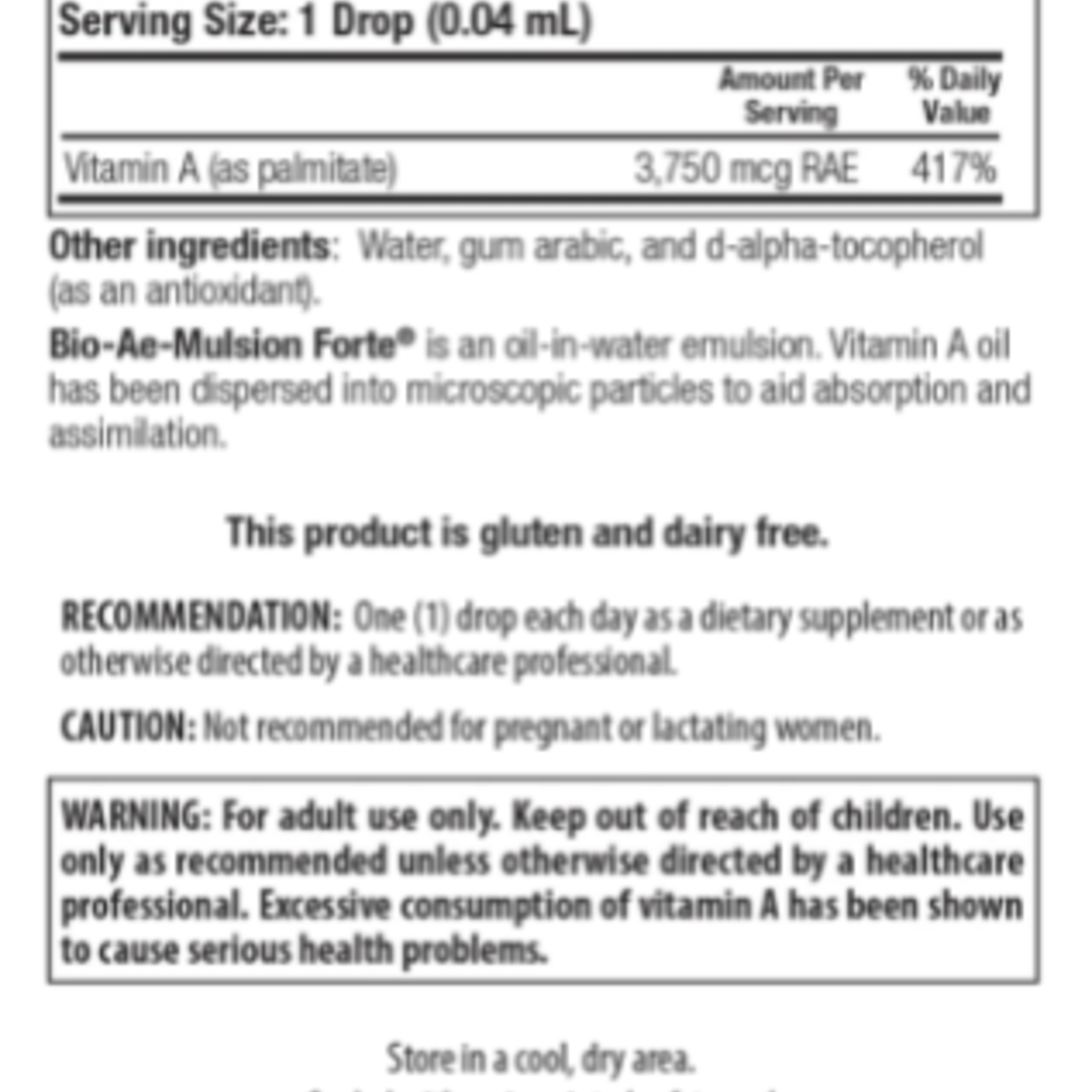 Biotics Research Bio-Ae-Mulsion Forte