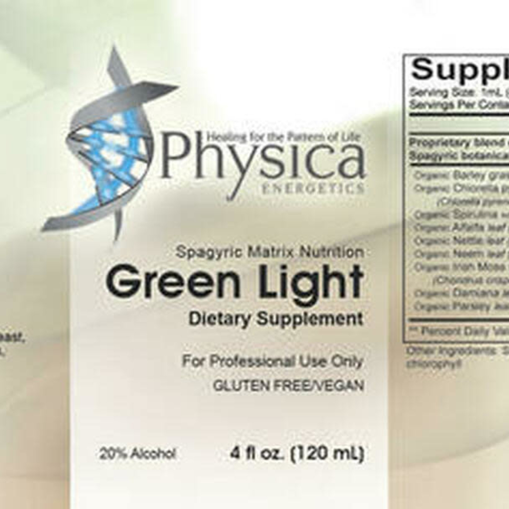 Physica Green Light Spagyric (4 oz)