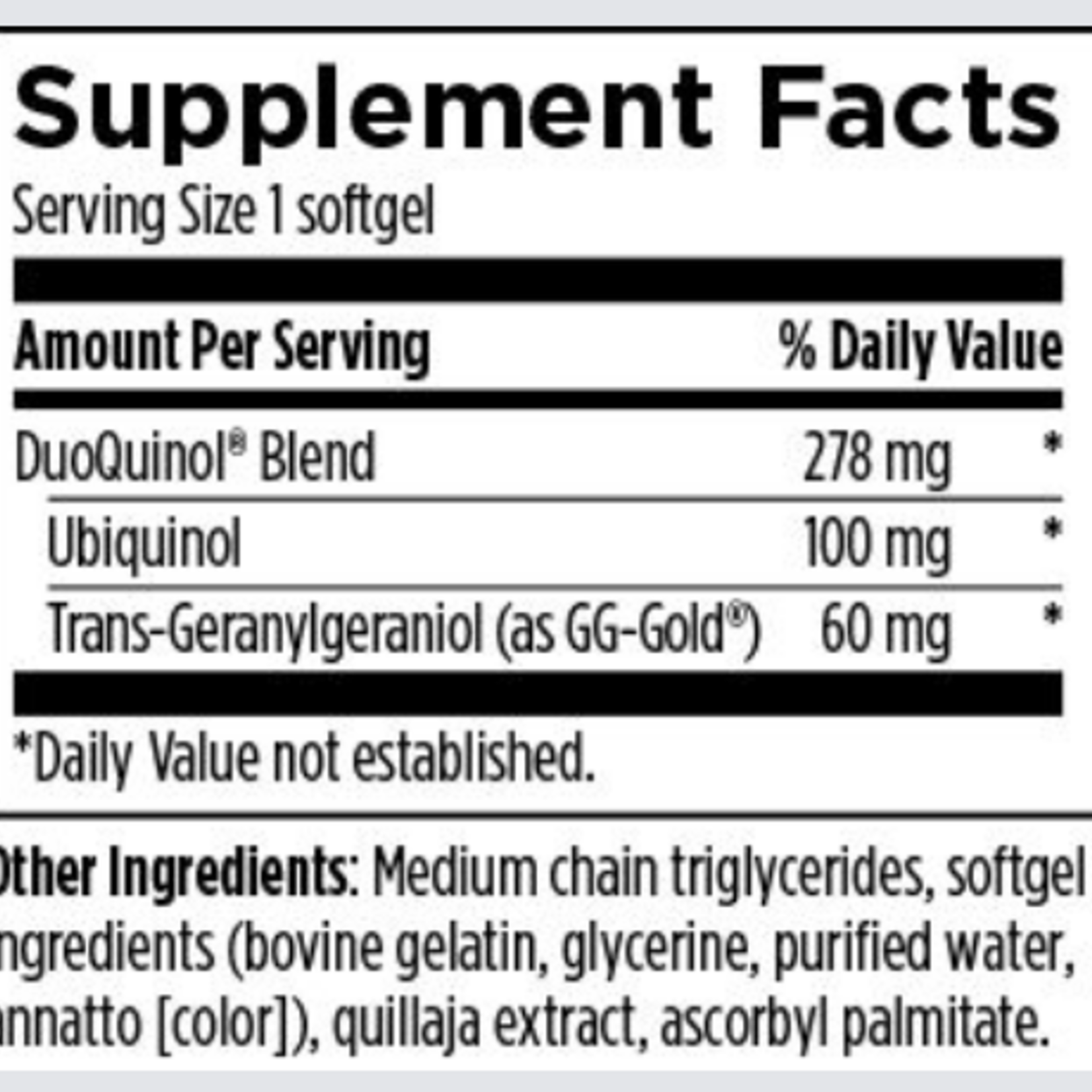 Designs for Health CoQnol™ 100 - 60 softgels