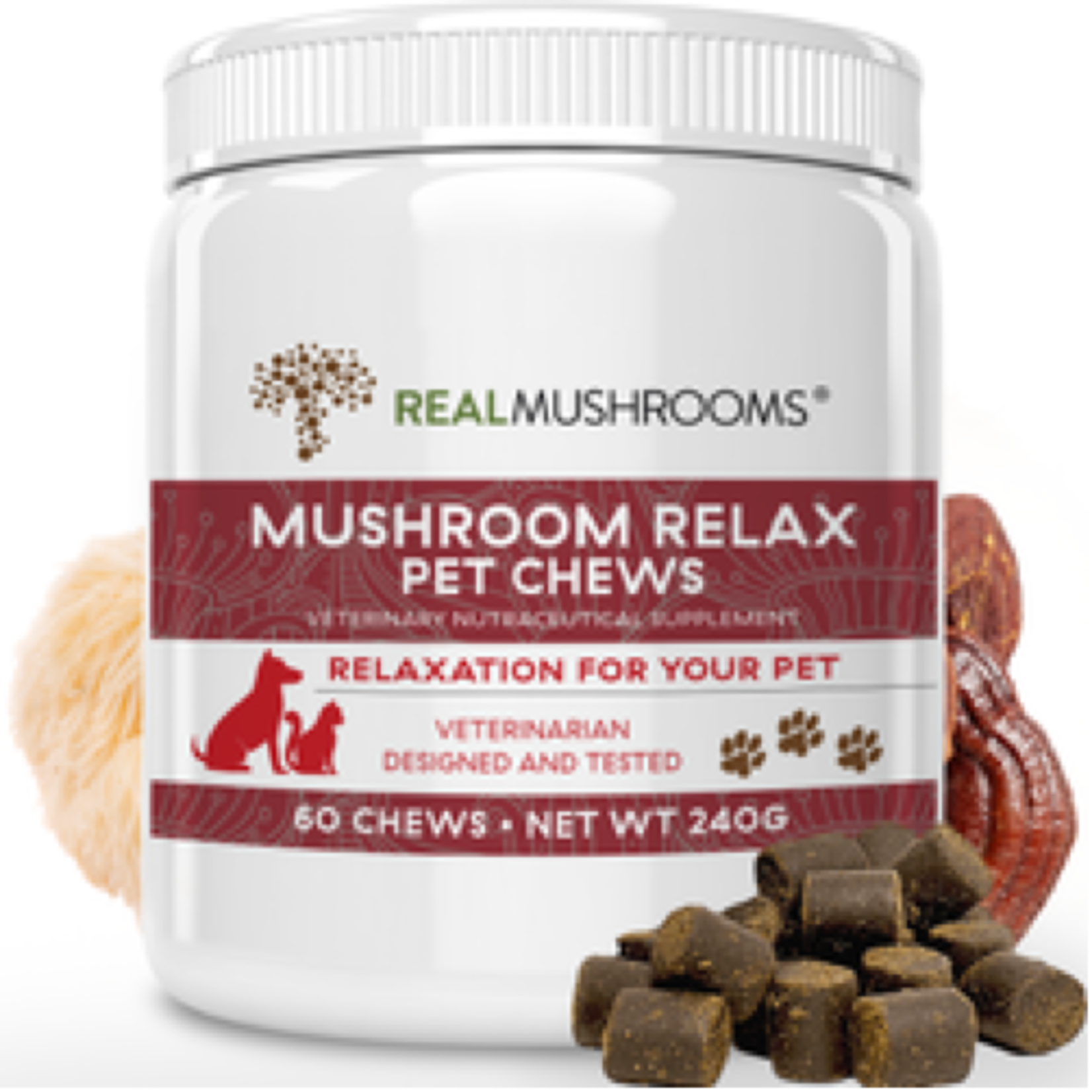 Real Mushrooms Mushroom Relax Pet Chews (Special Order Only - Leave a note in your basket!)