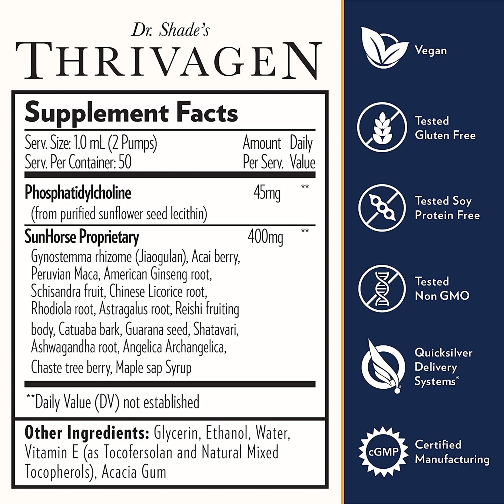 Quicksilver Thrivagen (Liposomal Adaptogenic Elixir)